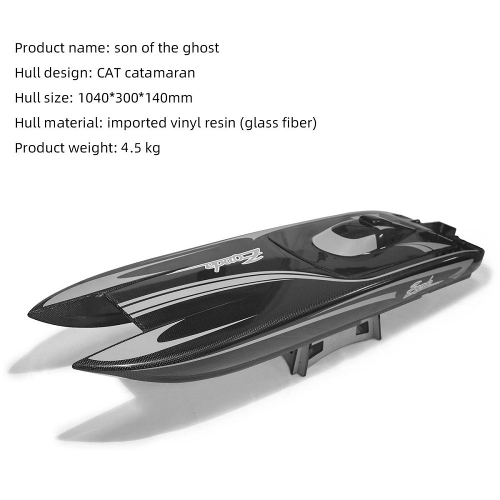 TFL 1133 Zonda Cat Fiberglass RC Electric Boat Outside Toys Two Color for Choose Black /Blue