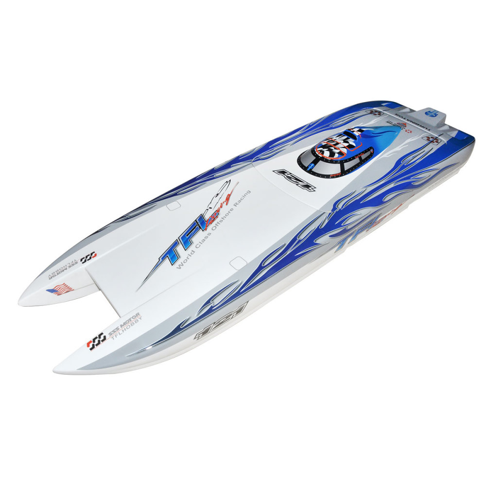 TFL 1133 Zonda Cat Fiberglass RC Electric Boat Outside Toys Two Color for Choose Black /Blue