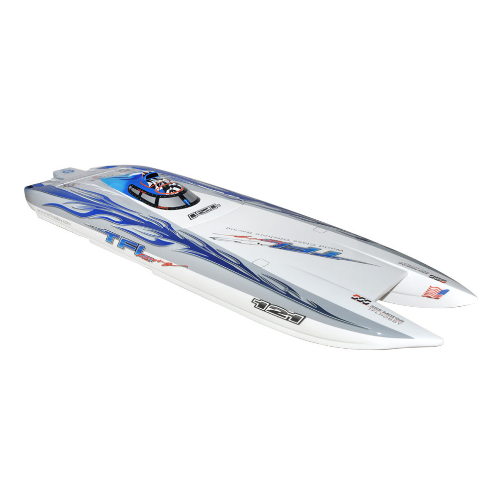 TFL 1133 Zonda Cat Fiberglass RC Electric Boat Outside Toys Two Color for Choose Black /Blue