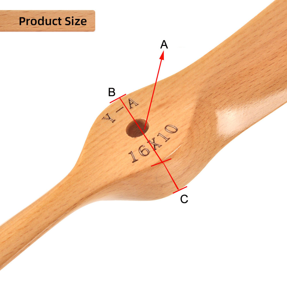 Flight Model Push Wooden Propeller  -13inch to 19inch