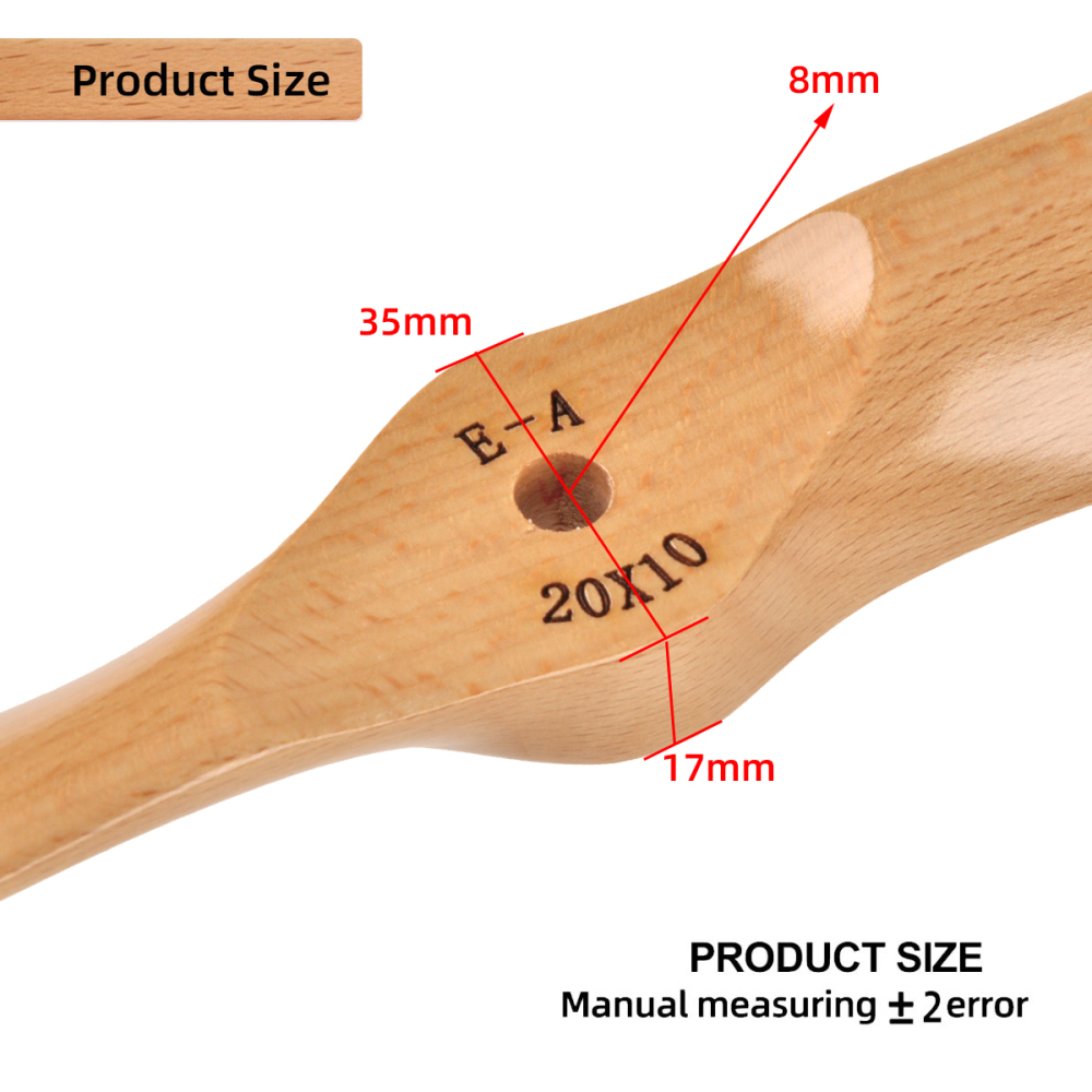 ZYHOBBY 20inch to 24inch Wooden Propeller for Electric Motor/Engine