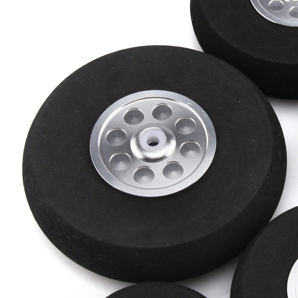 1 pair 3~8inch Durable Hard Sponge Wheel with Alunium Hub