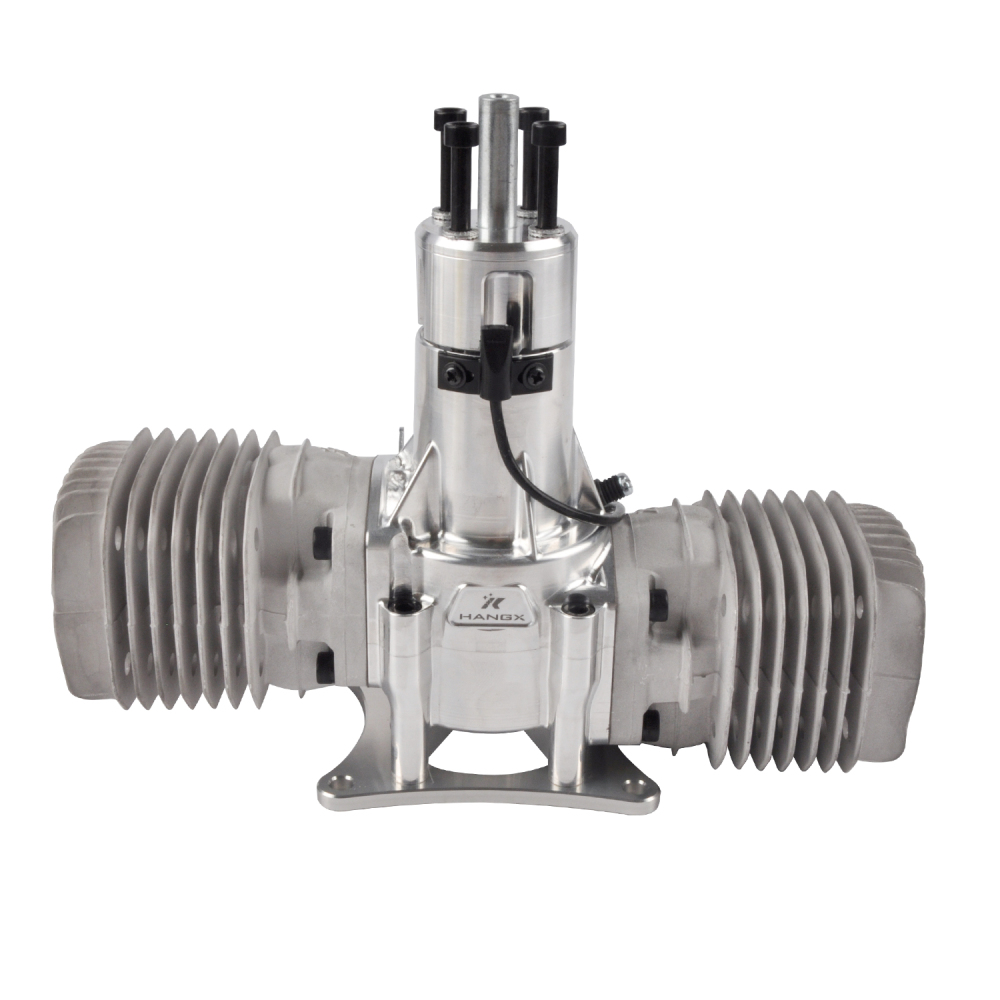 HANGX 75CC Engine Gasoline-powered twin-cylinder model aircraft engine 6V-14.4V Voltage