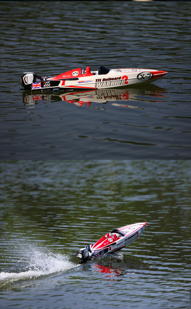 TFL 1148 WARRIOR 2 UKOPRA Class 3-X V-Type Remote Control Gasoline Ship Glass Fiber Fast Boat