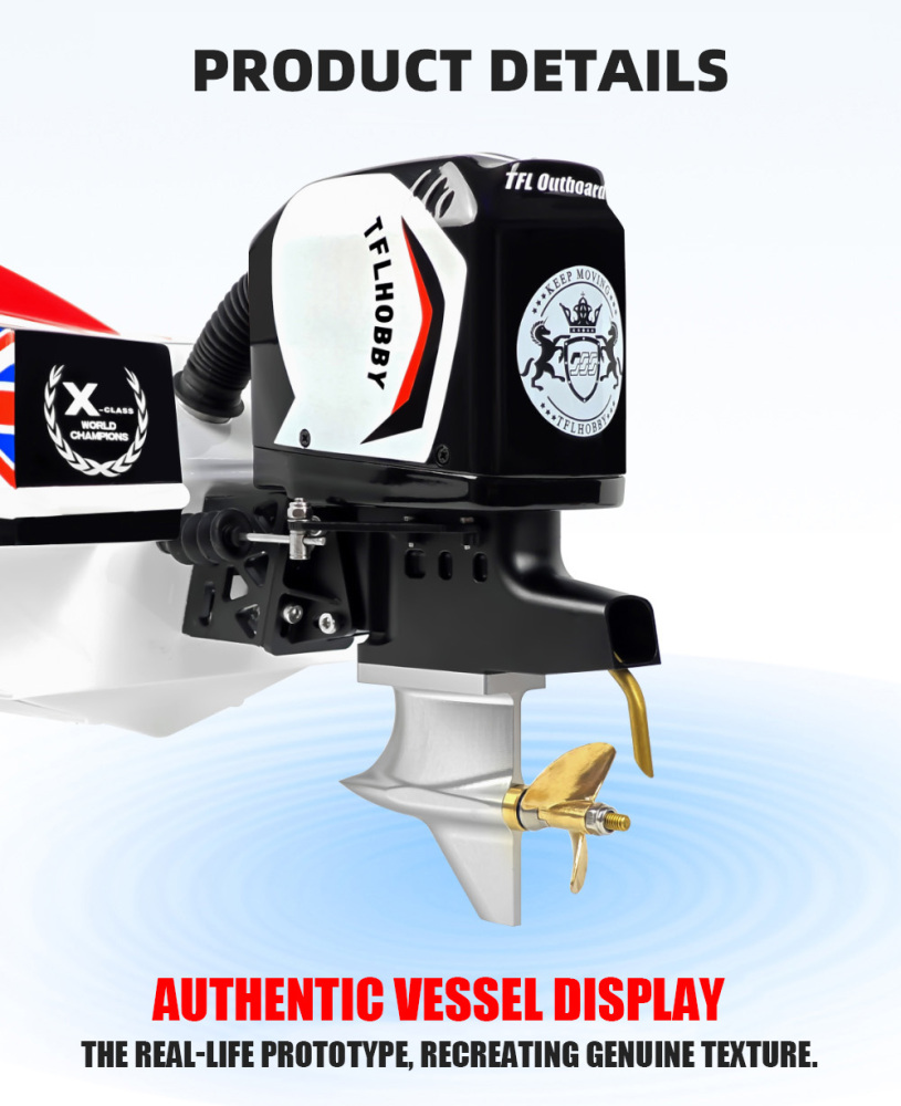 TFL 1148 WARRIOR 2 UKOPRA Class 3-X V-Type Remote Control Gasoline Ship Glass Fiber Fast Boat