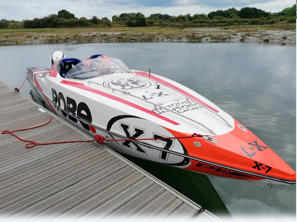 TFL 1148 WARRIOR 2 UKOPRA Class 3-X V-Type Remote Control Gasoline Ship Glass Fiber Fast Boat