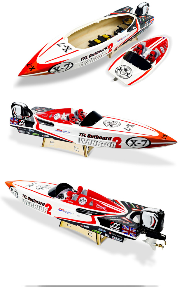 TFL 1148 WARRIOR 2 UKOPRA Class 3-X V-Type Remote Control Gasoline Ship Glass Fiber Fast Boat