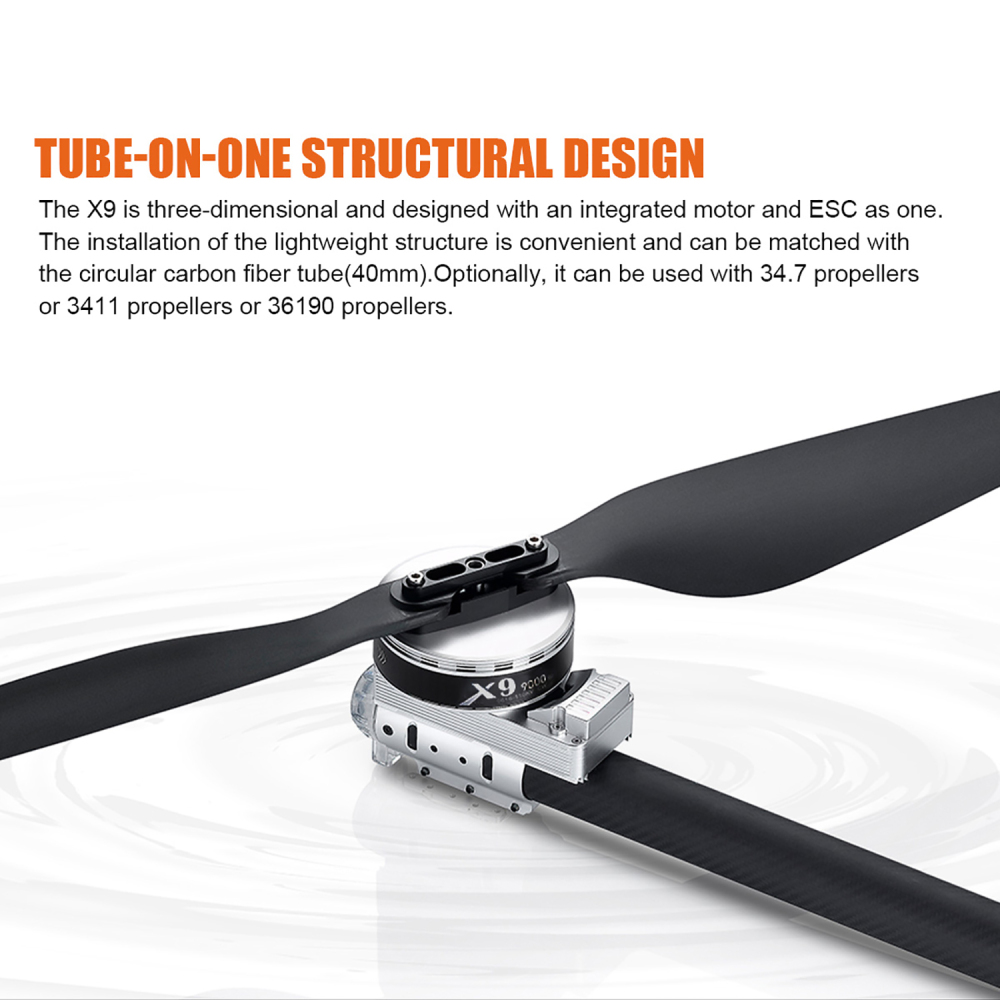 15KG payload unmanned aerial Frame Training Machine Frame UAV Frame With Hobbywing X9 Power System