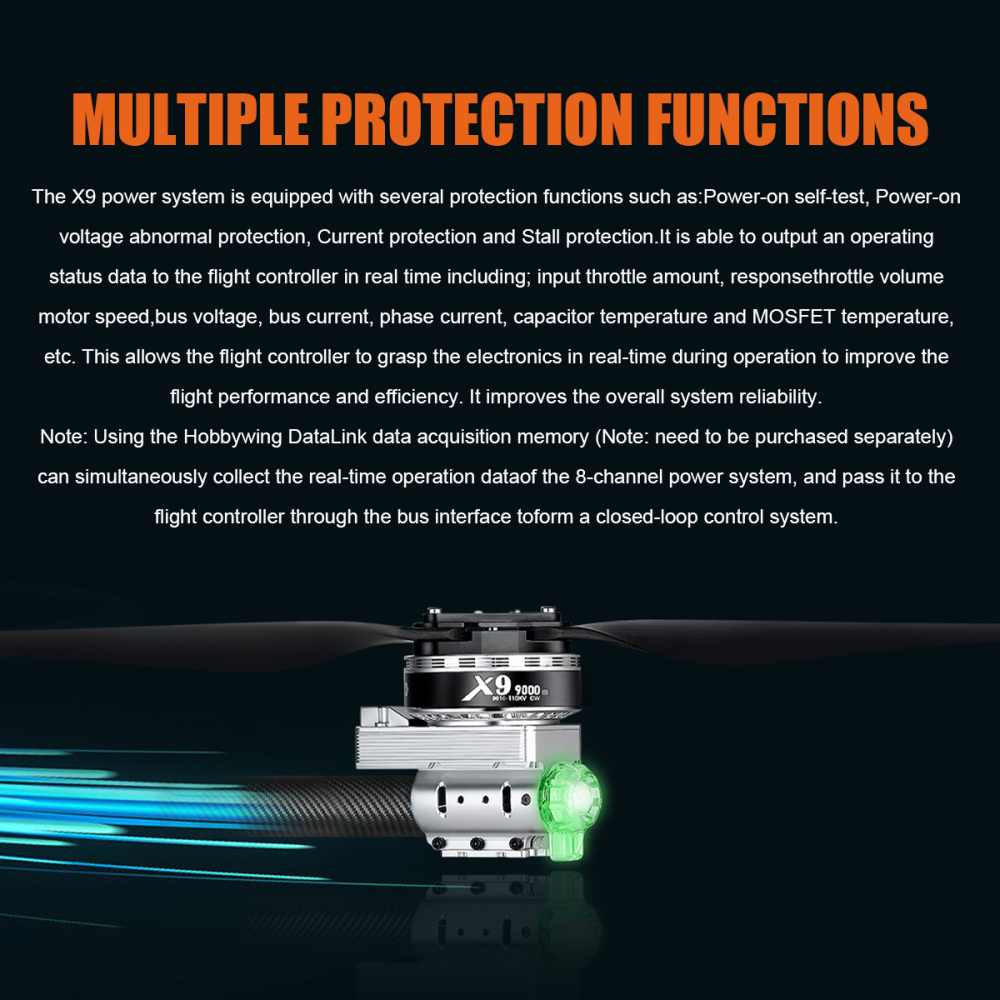 15KG payload unmanned aerial Frame Training Machine Frame UAV Frame With Hobbywing X9 Power System