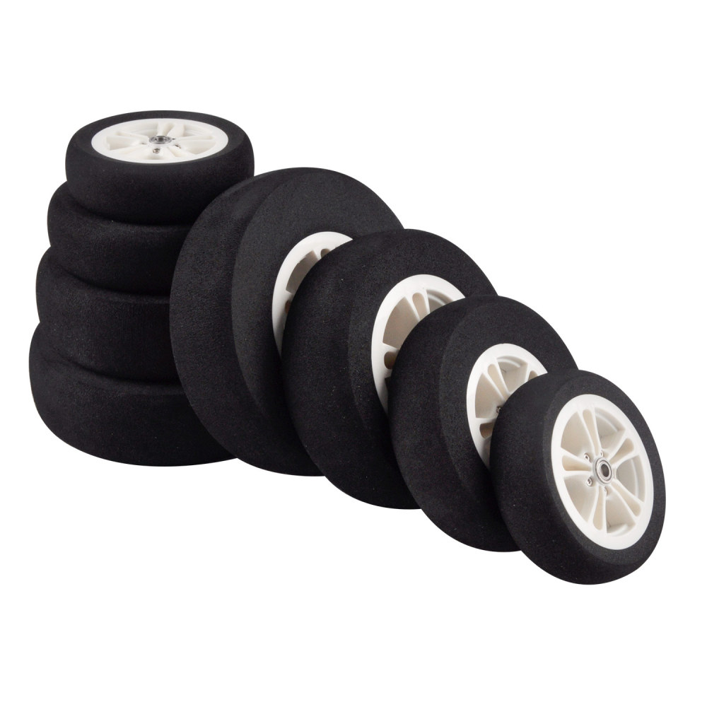 Wheels Sponge wheels 80mm 100mm 115mm 130mm Suitable for RC Aircraft.