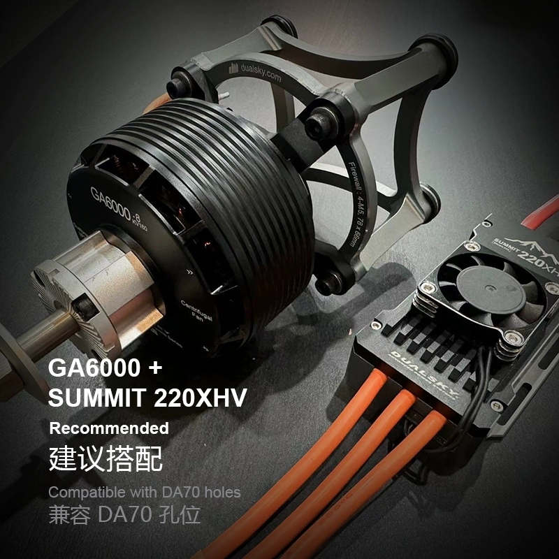 DualSky Motor Extension kit for GA6000/GA8000 Mounting Bracket kit Compatible with Engine DA70