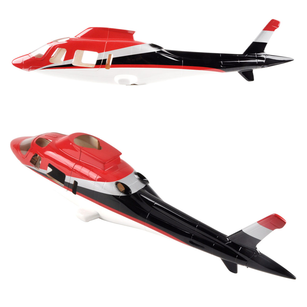 Roban Helicopter Fuselage 450 Size Pre-painted Fuselage A109 325mm for Rotor Blade Helicopter Alignment