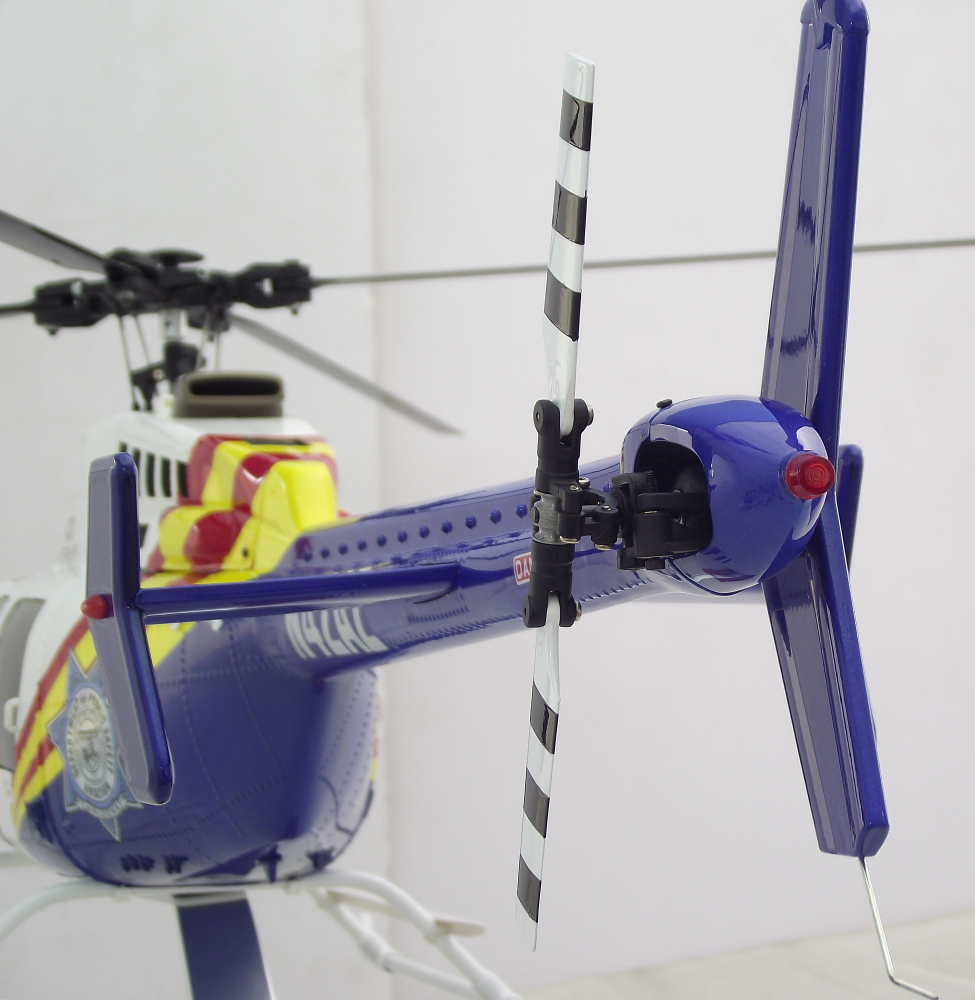Air Rescue 470 B 407 ARF RC Helicopter Pre-Painted Fuselage 470 Size Blue White KIT Version
