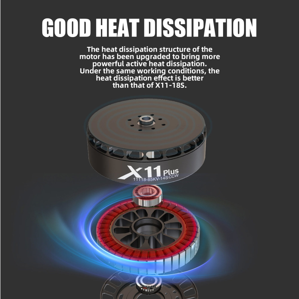 4PCS X11 Plus Power System 37KG Thrust 85KV Motor+ESC+Prop For Agriculture Drone