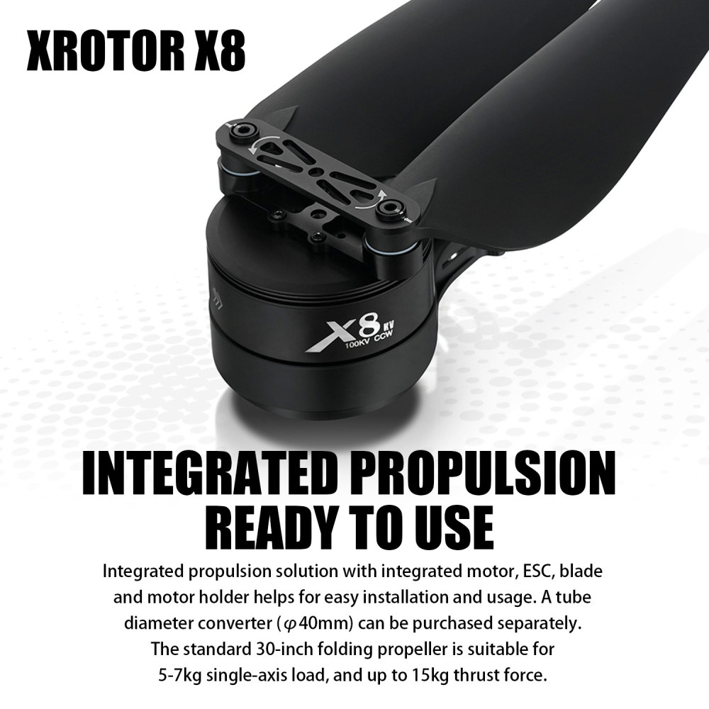 4PCS X8 Power System 15KG Thrust 100KV Motor+ESC+30"Prop For Agriculture Drone