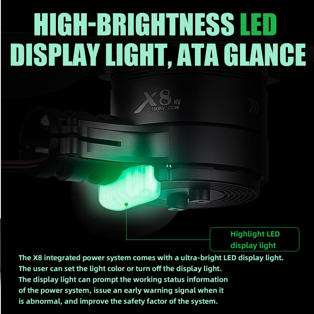 4PCS X8 Power System 15KG Thrust 100KV Motor+ESC+30"Prop For Agriculture Drone