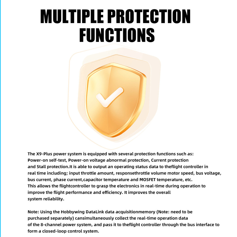 4PCS X9 Plus Power System 27KG Thrust 100KV Motor+ESC+Prop For Agriculture Drone