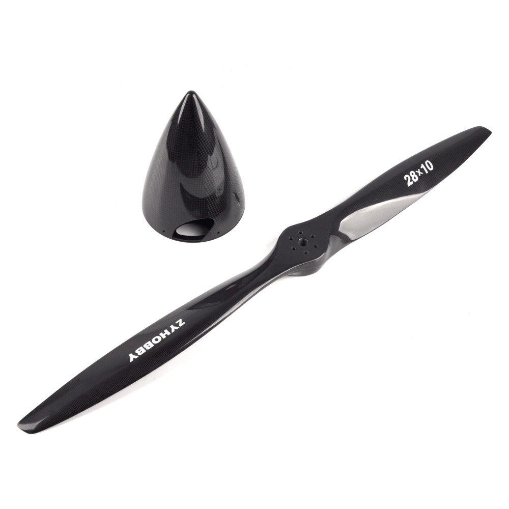 28x10in Carbon fiber Propeller CW with 5in Spinner for DLE120/DLE130/GP123/DA120