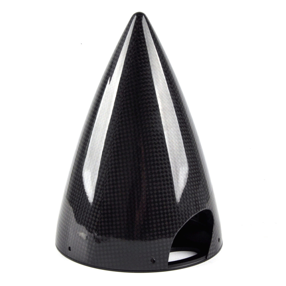 1pc 5inch Carbon Fiber Spinner w/ Alu Black Plate for DLE120/DLE130/GP123/DA120