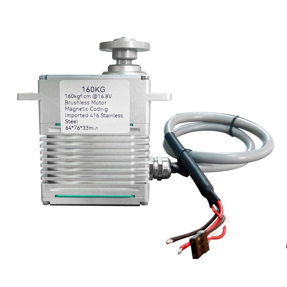 160KG waterproof Alu alloy case 0-220°High Torque BrushlessDCMotor DIGITAL Servo