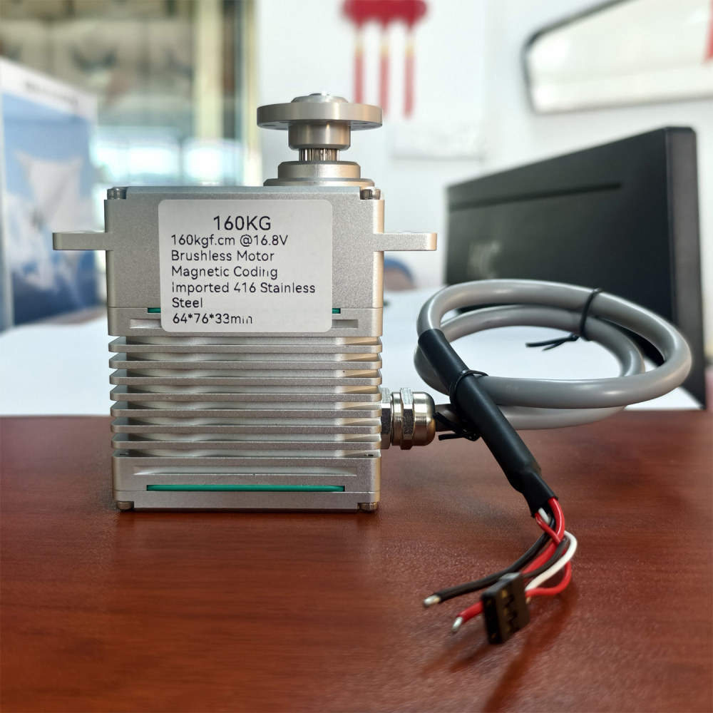 160KG waterproof Alu alloy case 0-220°High Torque BrushlessDCMotor DIGITAL Servo