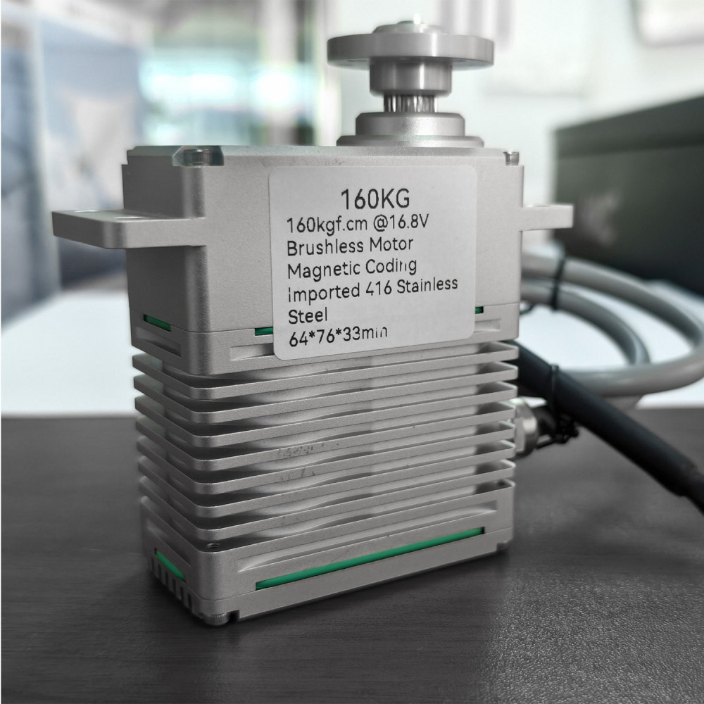 160KG waterproof Alu alloy case 0-220°High Torque BrushlessDCMotor DIGITAL Servo