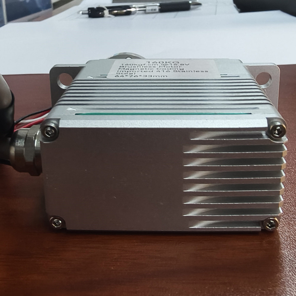 160KG waterproof Alu alloy case 0-220°High Torque BrushlessDCMotor DIGITAL Servo