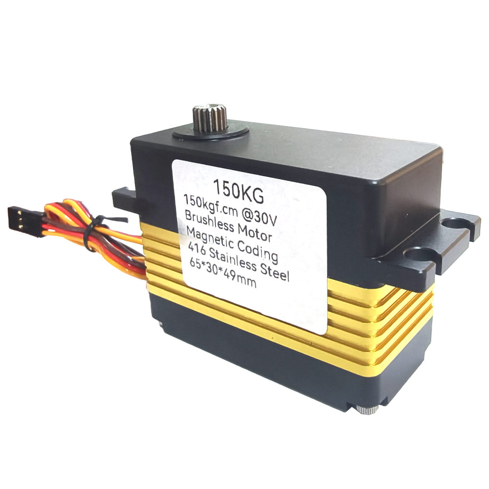 150KG Alu alloy case 0~180°alu CNC  High Torque water proof IP56 DIGITAL Servo