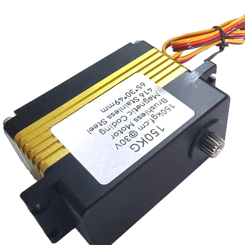 150KG Alu alloy case 0~180°alu CNC  High Torque water proof IP56 DIGITAL Servo