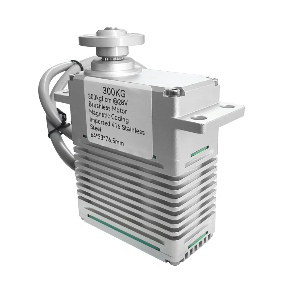 300KG 4 Pole Brushless DC Motor alu alloy case 0~220°High Torque DIGITAL Servo