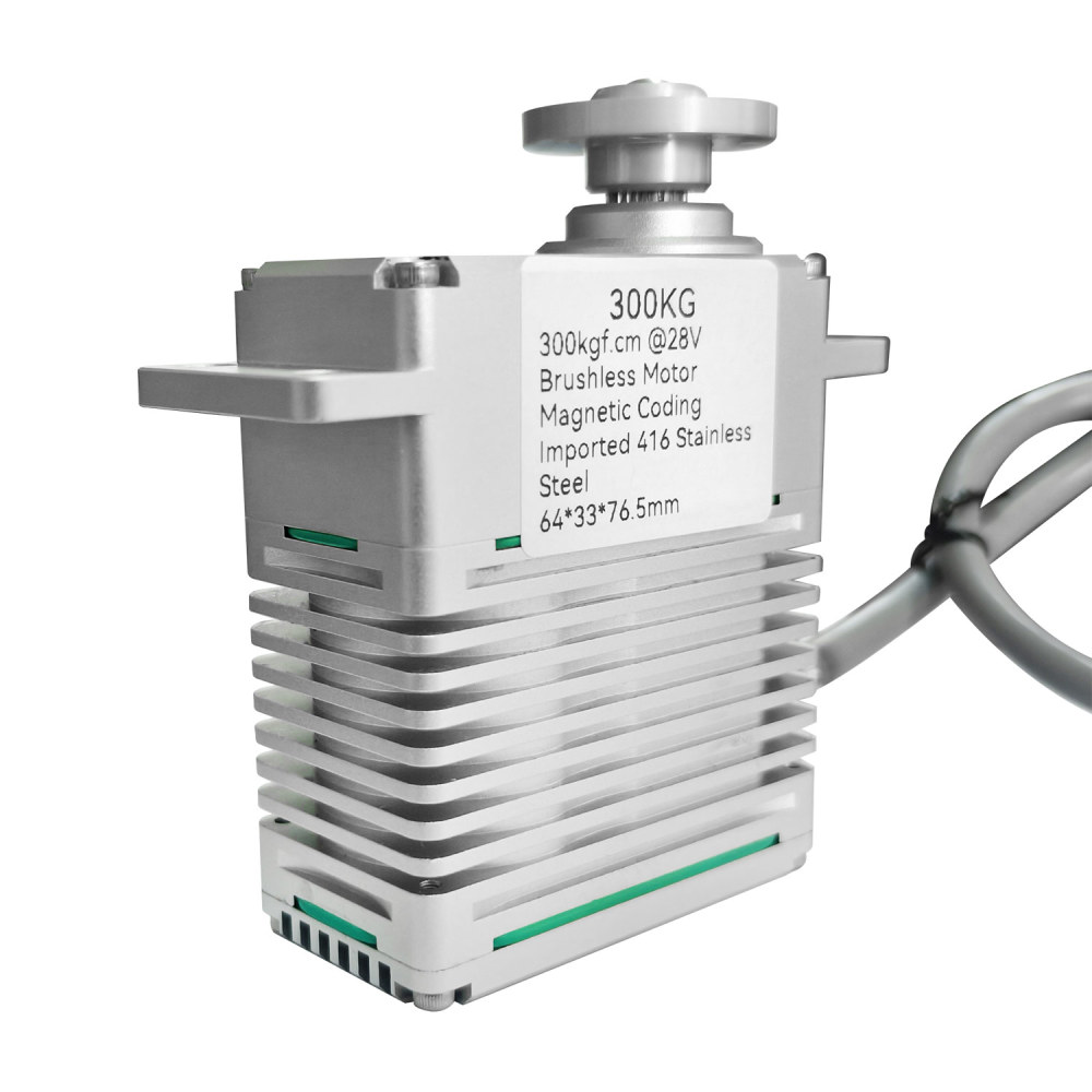 300KG 4 Pole Brushless DC Motor alu alloy case 0~220°High Torque DIGITAL Servo