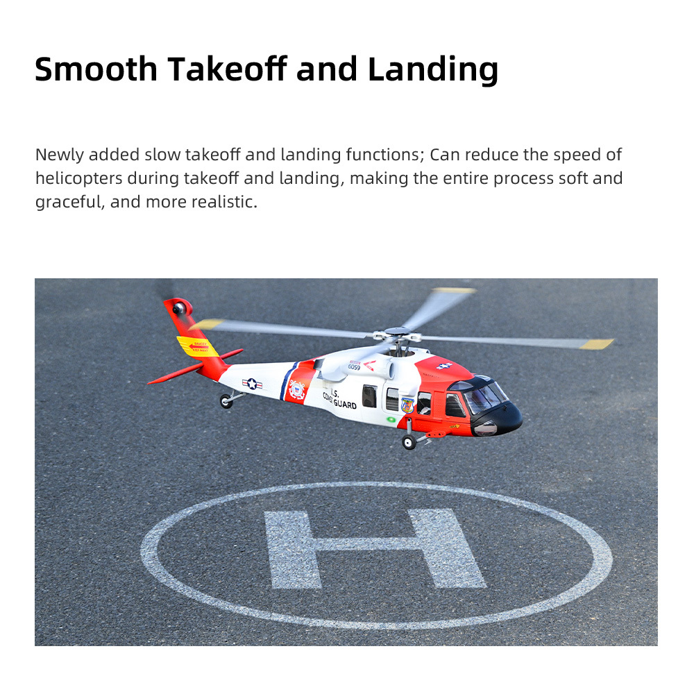 (Pre-Order) Flywing 470L size MH-60T MH-60R 4-Blade RTF Helicopter with ACE Flight Controller New Upgrade M10 GPS