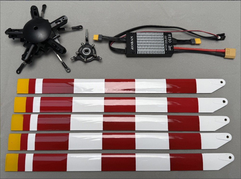 5 Blade Rotor Head Upgrade Set