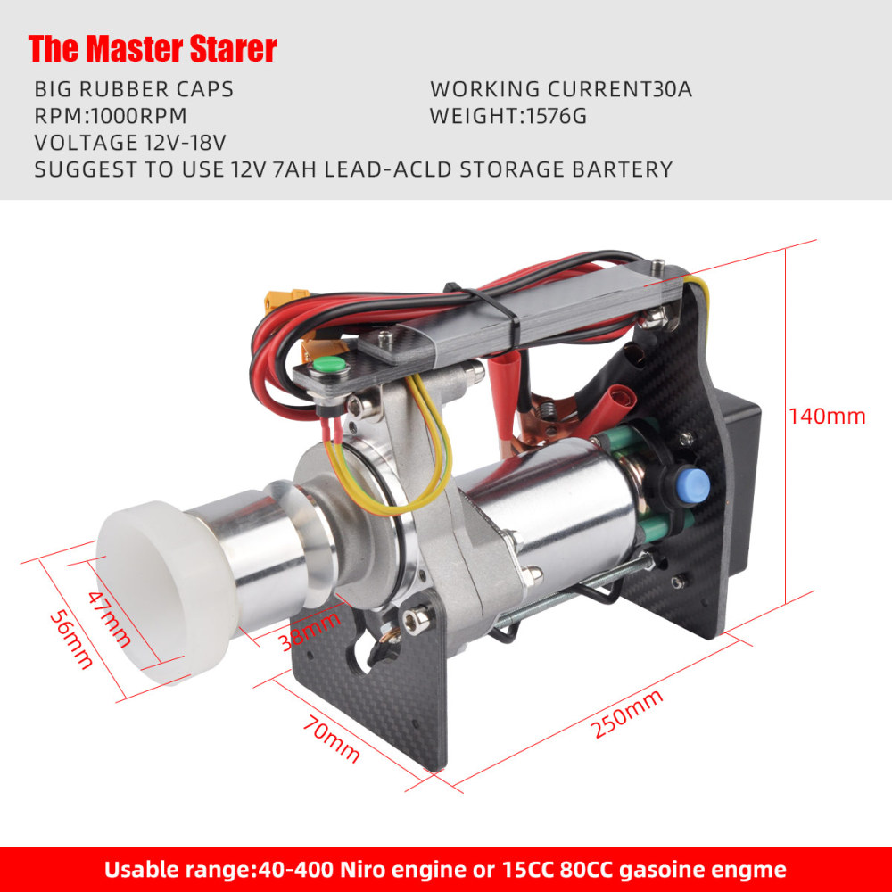 TOC Roto Terminator Starter for 20-80cc Gasoline Engine