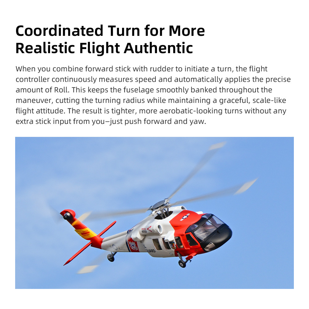 Flywing RTF MH-60T Jayhawk 4 Blades M10 GPS Helicopter With ACE Flight Control