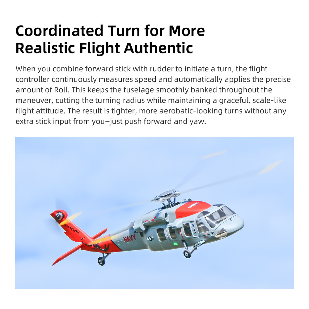 Flywing RTF MH-60R Seahawk 4 Blades M10 GPS Helicopter With ACE Flight Control