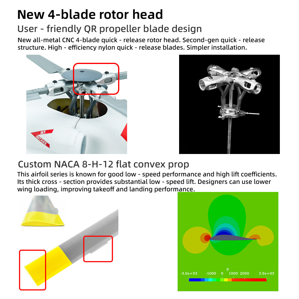 Flywing RTF MH-60T Jayhawk 4 Blades M10 GPS Helicopter With ACE Flight Control