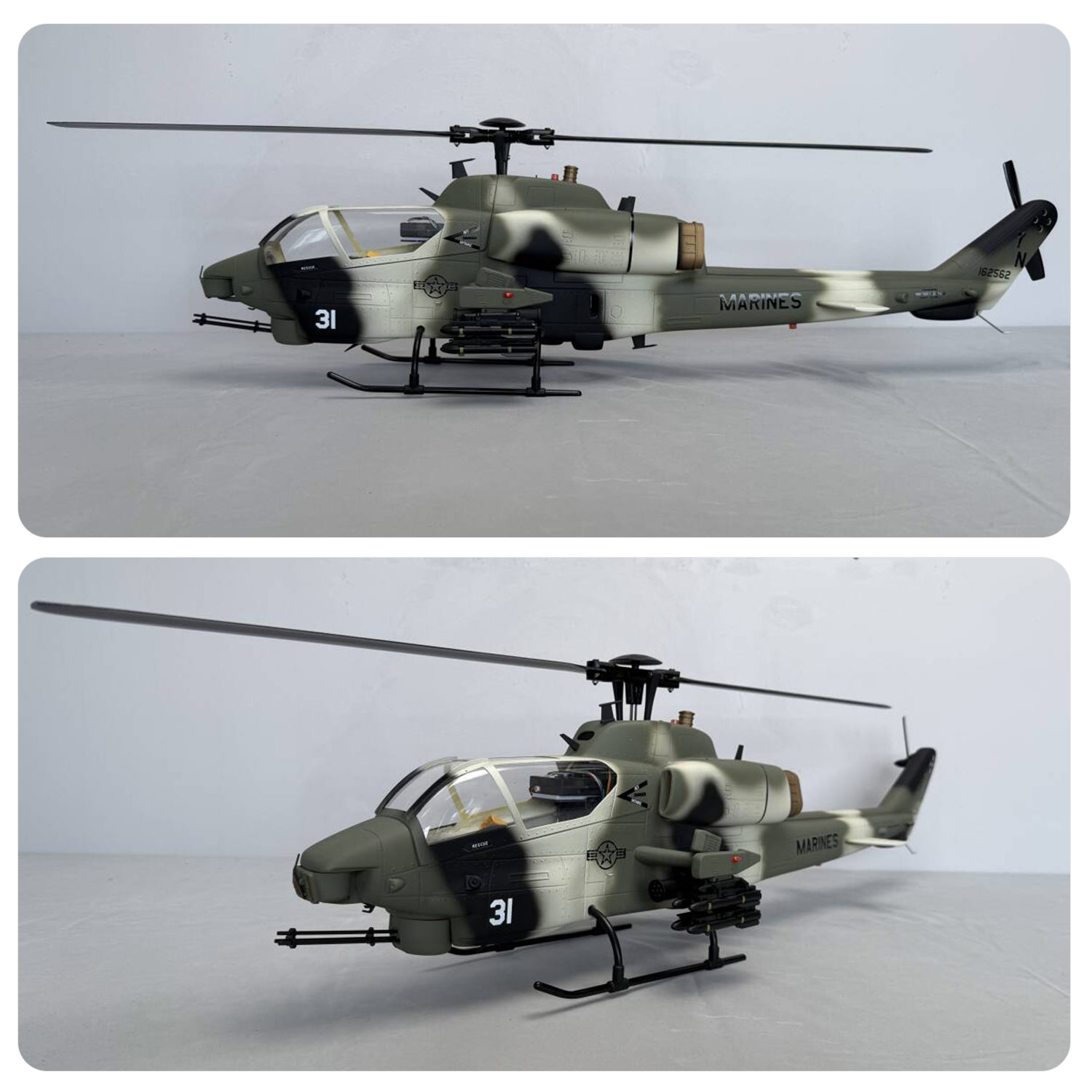 AH-1W Cobra Super Scale 470 Size GPS Stabilized Helicopter-RTF