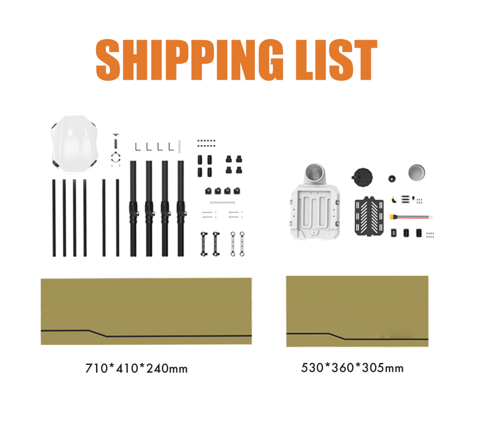 22L 4EV Agricultural Spraying Drone UAV Frame With Hobbywing X9Plus Power System