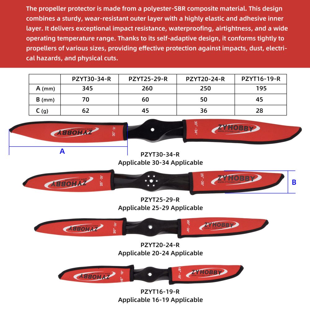 1pc Propeller Protector Propeller Protection Bag for 16-34 inch Propeller
