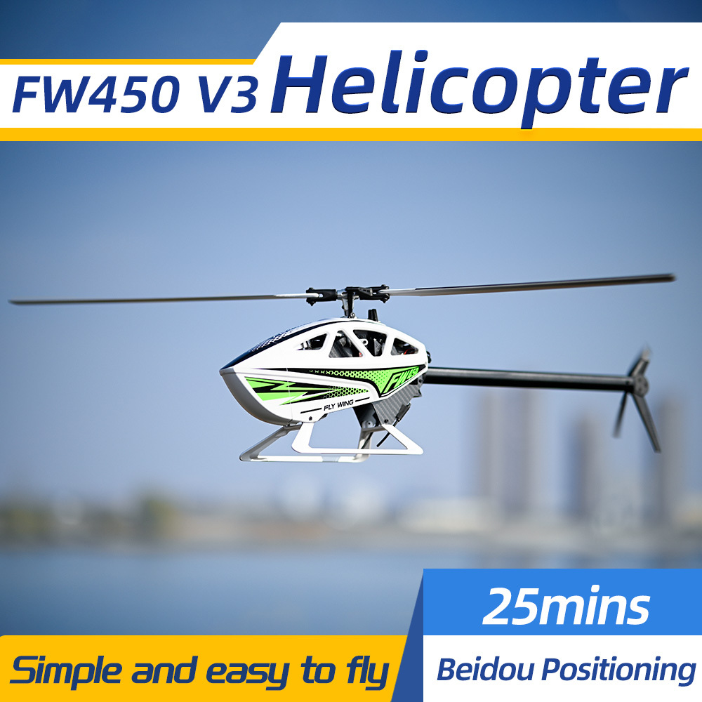 FW450 V3 6CH 3D RC Helicopter Auto Acrobatics GPS Altitude Hold RTF w/H1 Control