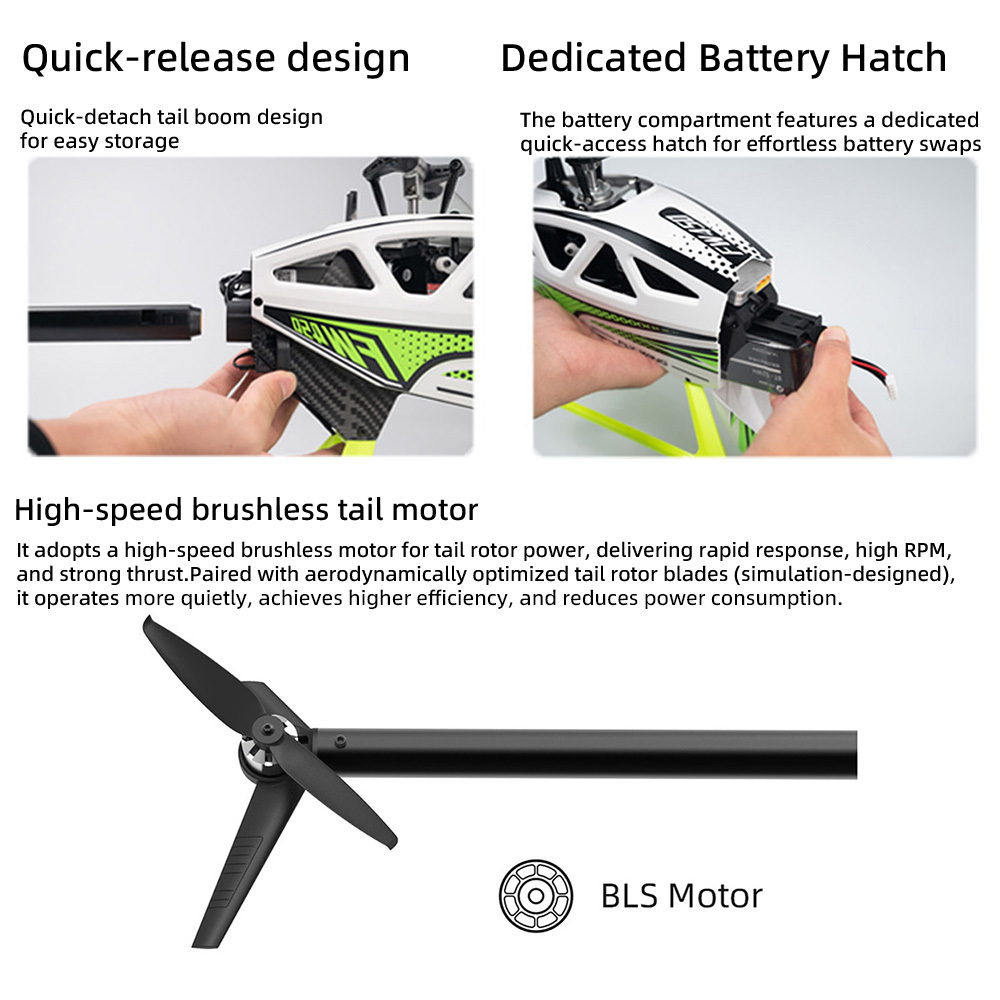 FW450 V3 6CH 3D RC Helicopter Auto Acrobatics GPS Altitude Hold RTF w/H1 Control