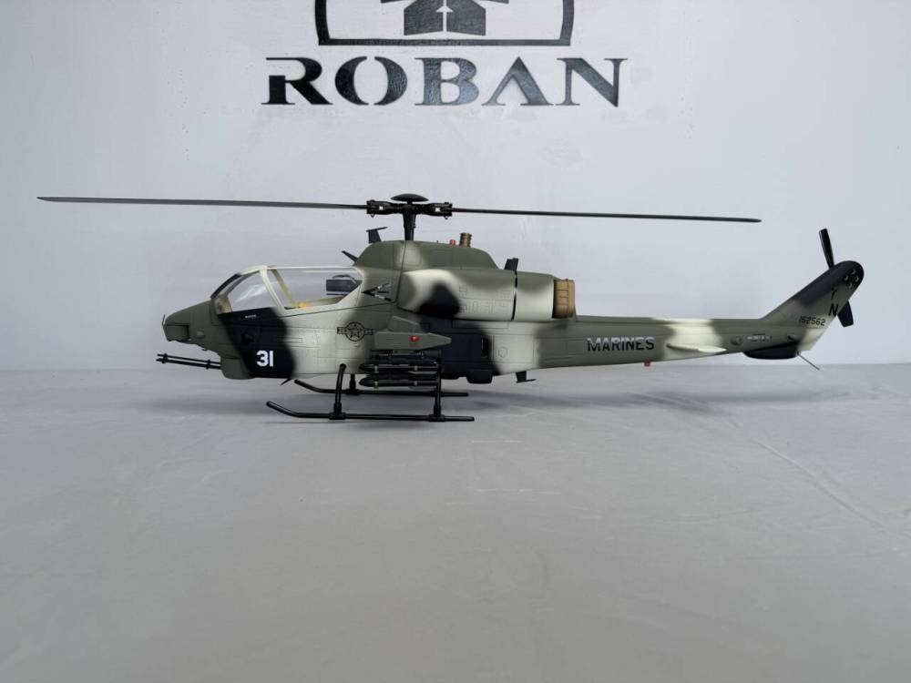 ROBAN RTF AH-1 470 Size Cobra Military Camouflage RC Helicopter X2 GPS Model