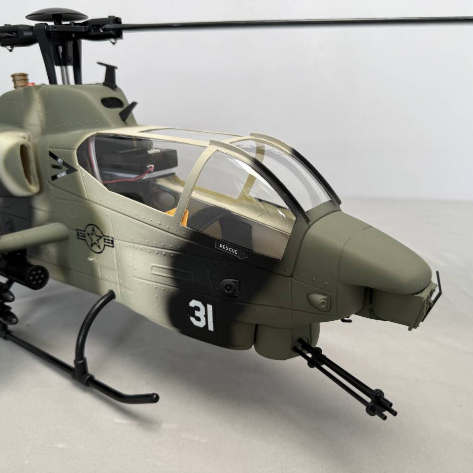 ROBAN RTF AH-1 470 Size Cobra Military Camouflage RC Helicopter X2 GPS Model