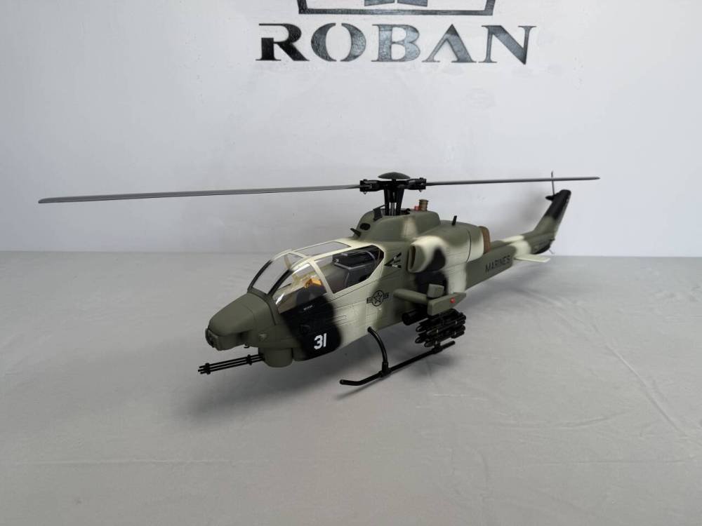 ROBAN RTF AH-1 470 Size Cobra Military Camouflage RC Helicopter X2 GPS Model
