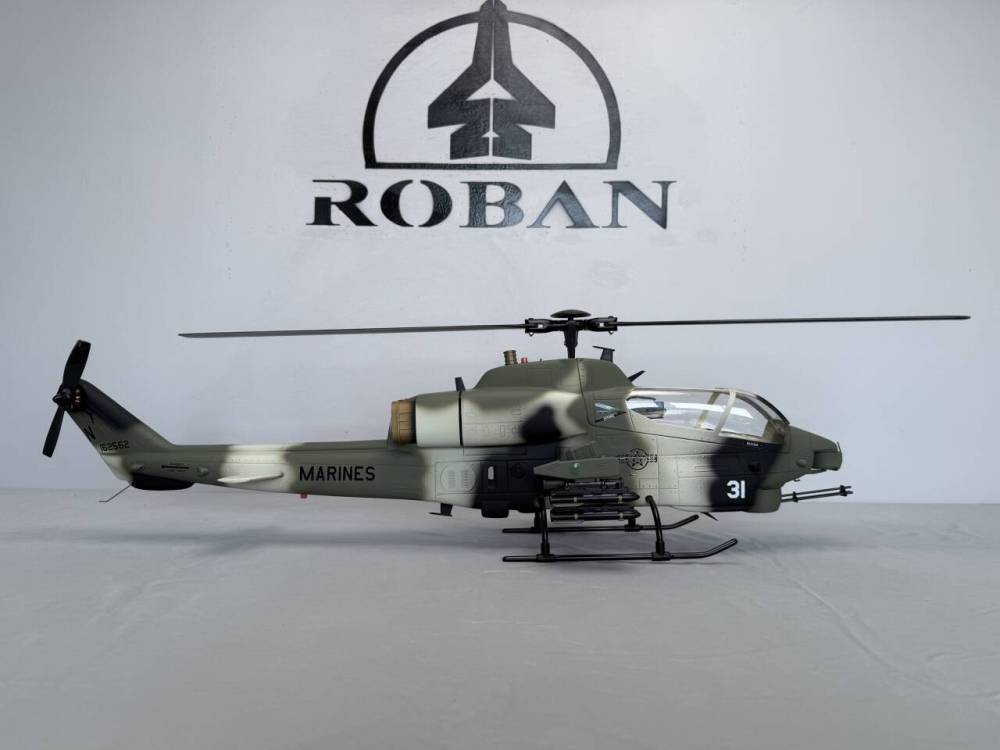 ROBAN RTF AH-1 470 Size Cobra Military Camouflage RC Helicopter X2 GPS Model