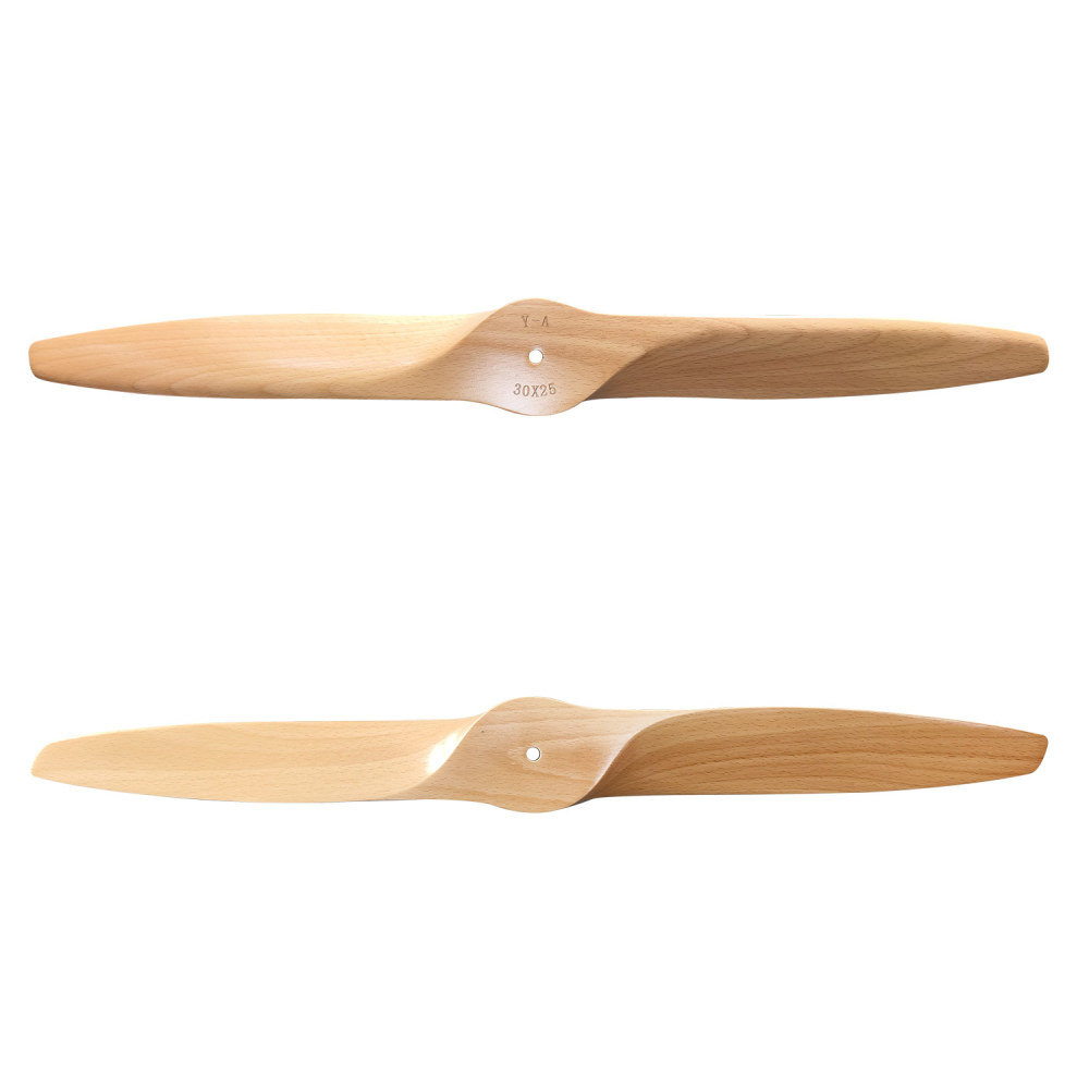 Propeller Made of Lightweight Wood Gas-Powered for RC Aircraft Model