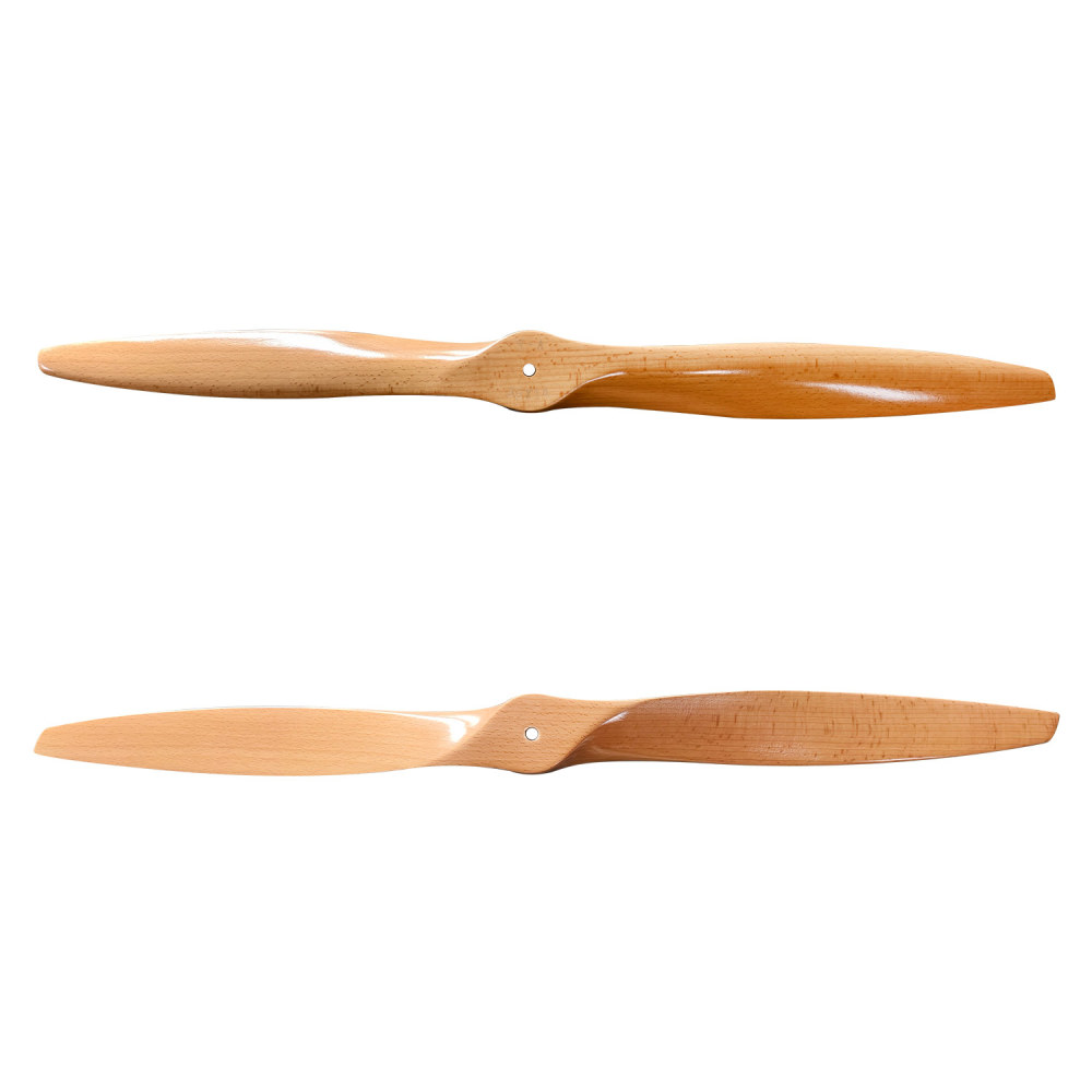 Propeller Made of Lightweight Wood Gas-Powered for RC Aircraft Model