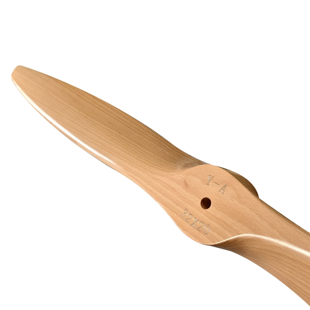 Propeller Made of Lightweight Wood Gas-Powered for RC Aircraft Model
