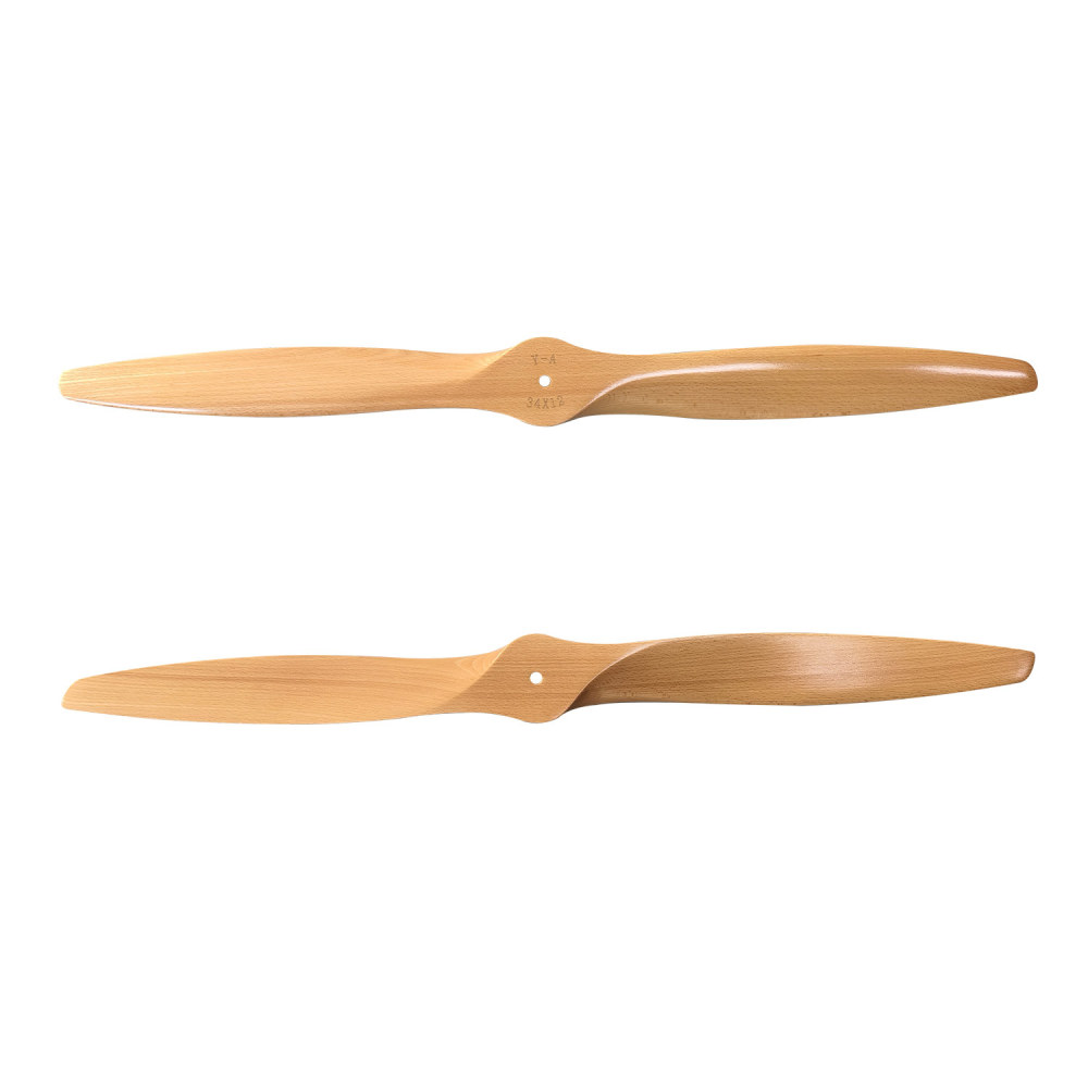 Propeller Made of Lightweight Wood Gas-Powered for RC Aircraft Model